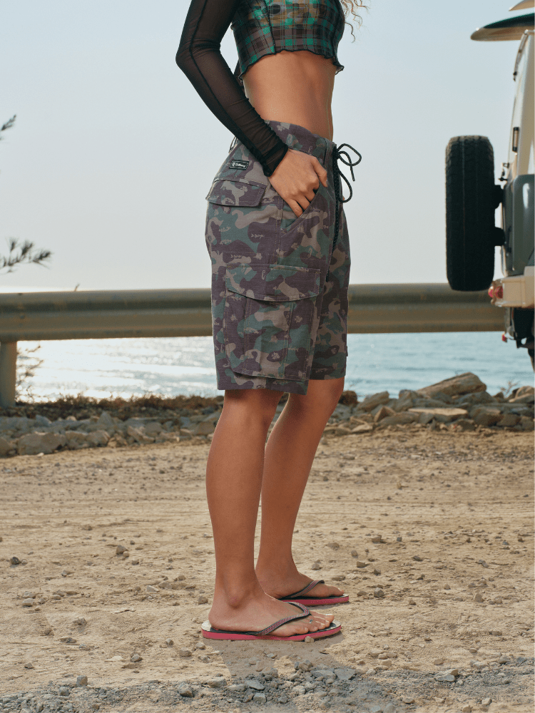 CHILLHANG Camo Cargo Board Shorts - Unisex ChillHang | Snowears.com