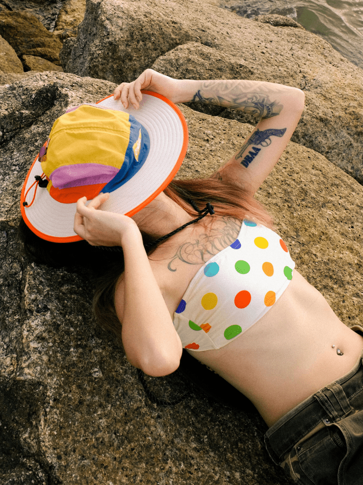 CHILLHANG Polka Dot Bandeau Bikini Set ChillHang | Snowears.com