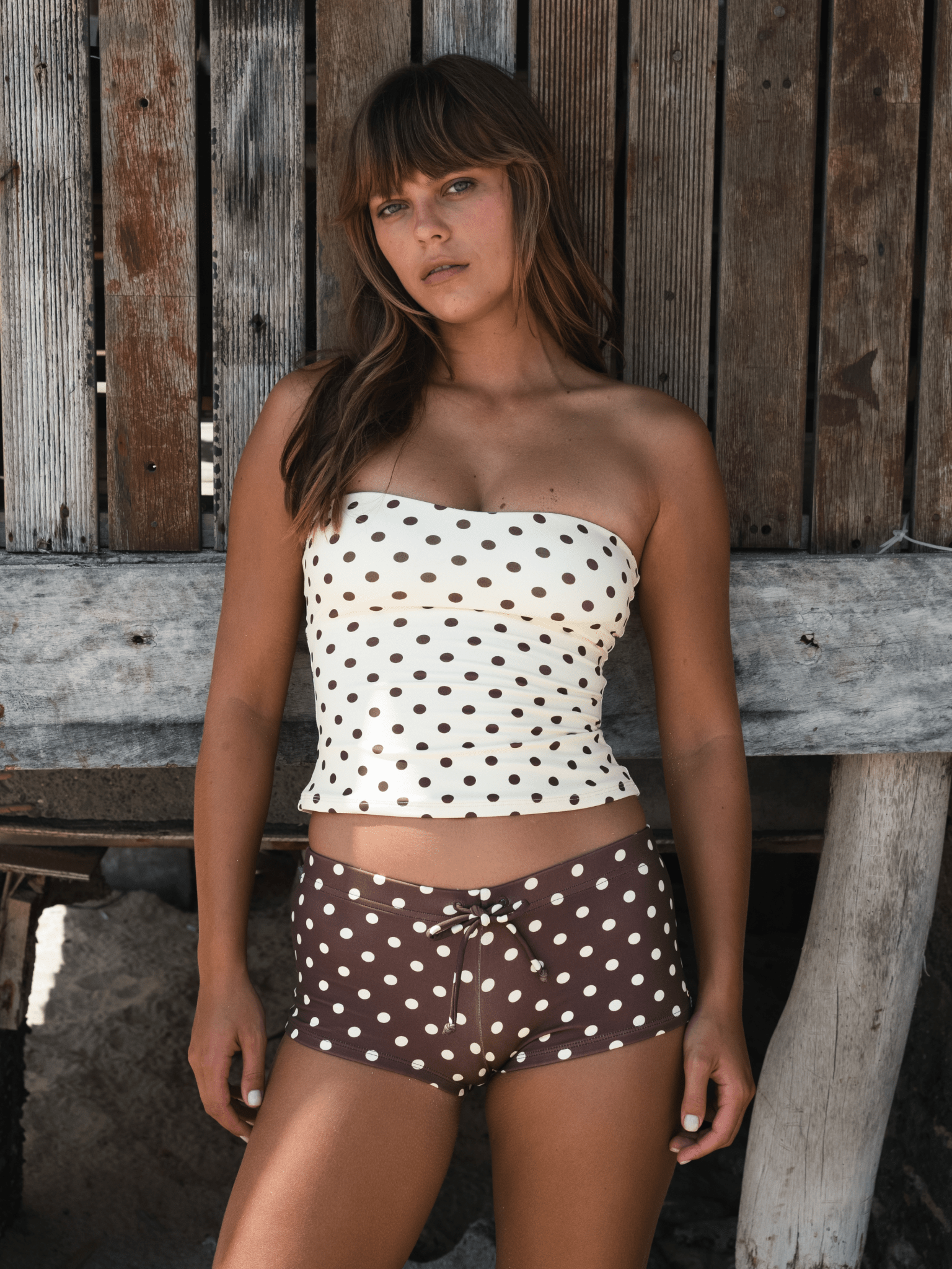CHILLHANG Retro Polka Dot Tankini Set ChillHang | Snowears.com