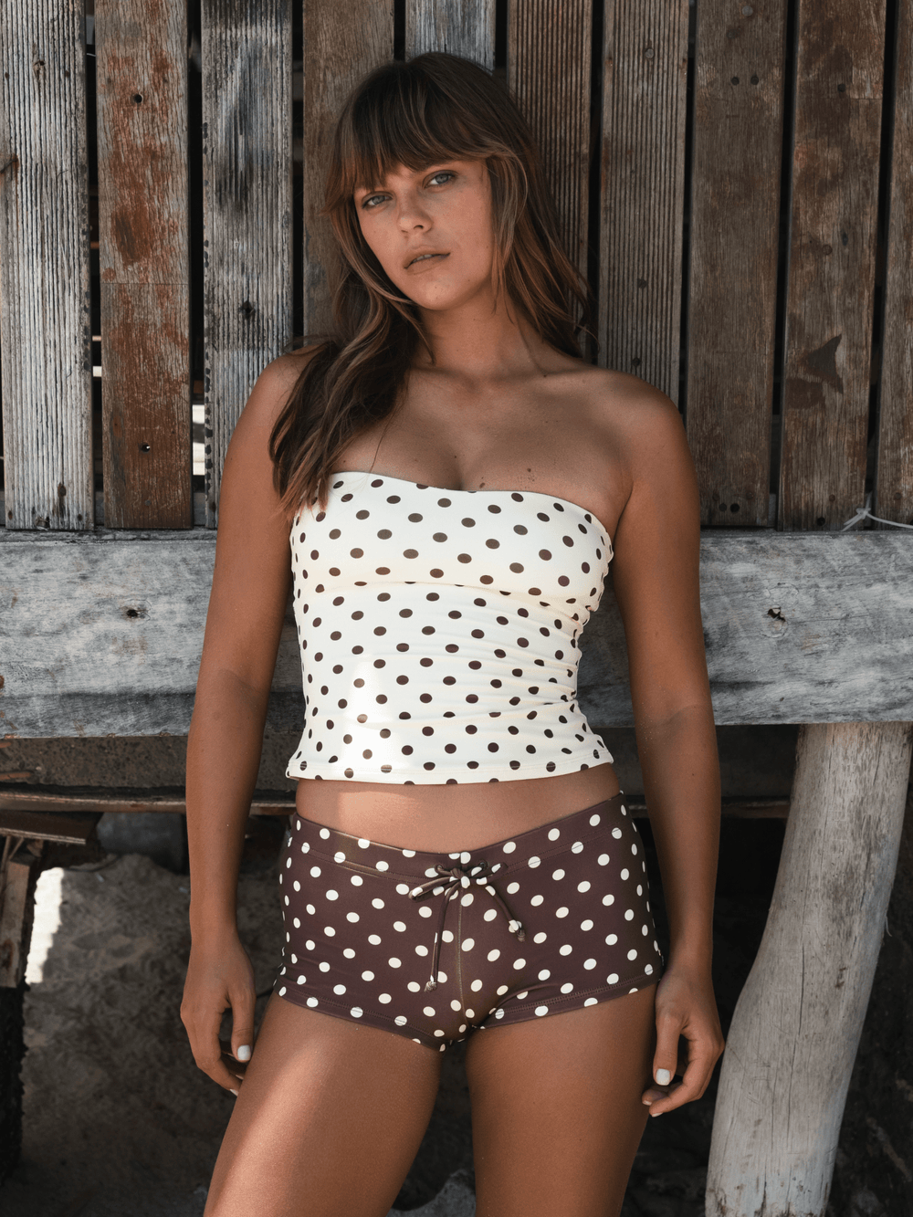 CHILLHANG Retro Polka Dot Tankini Set ChillHang | Snowears.com