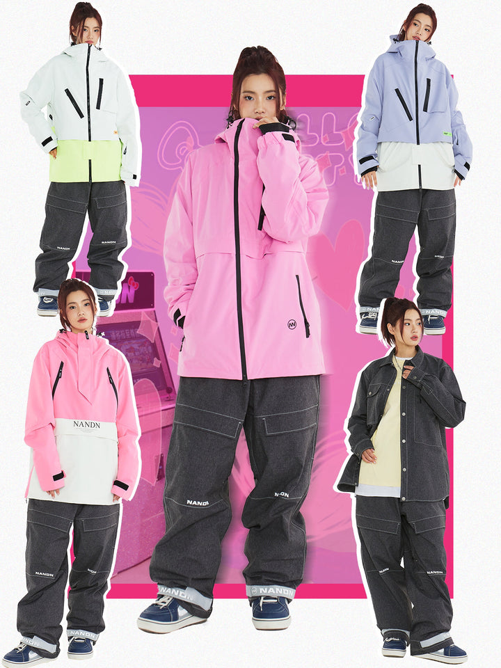 NANDN X DOLL Colorblock Insulated Ski Jacket - Women's - Snowears- Jackets