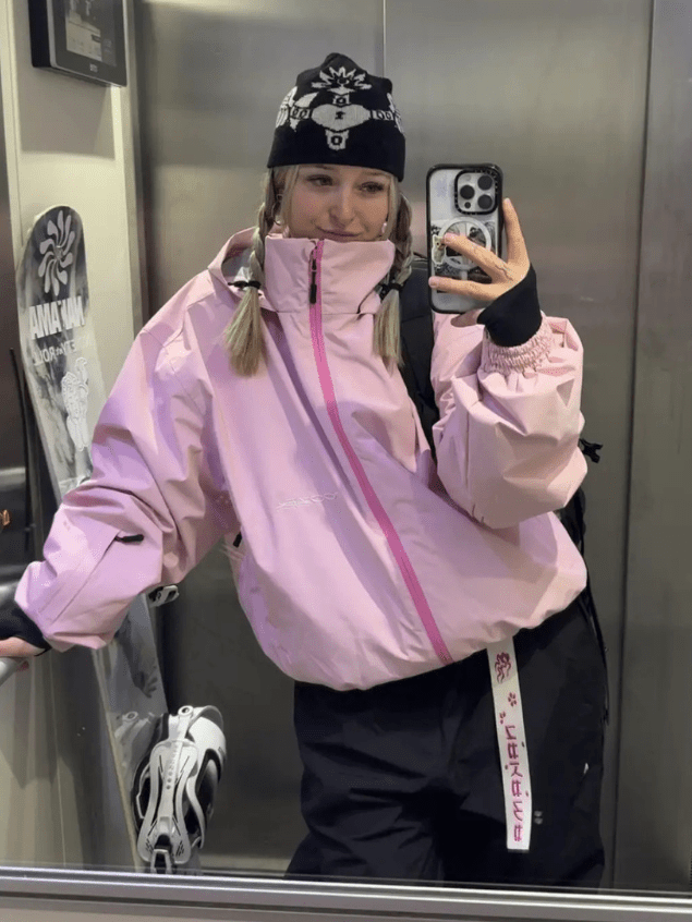 Doorek 3L Prime Baggy Snow Jacket - Unisex Pink Doorek | Snowears.com