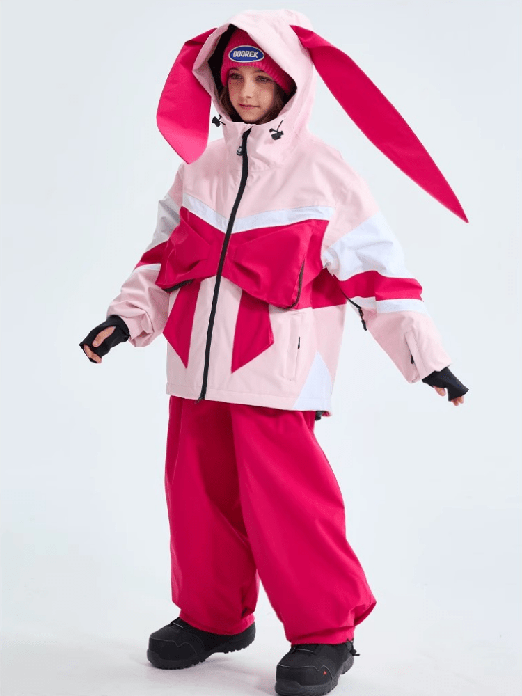 Doorek Kids Bow-Tie Bunny 3L Snowsuit Set [Limited Region] Doorek | Snowears.com