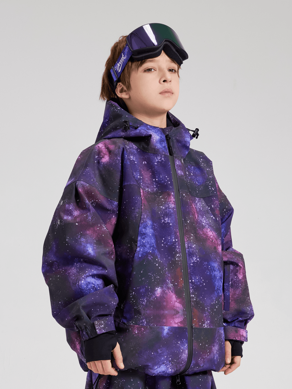Doorek Kids Bunny Ears Galaxy Snow Jacket Purple Doorek | Snowears.com