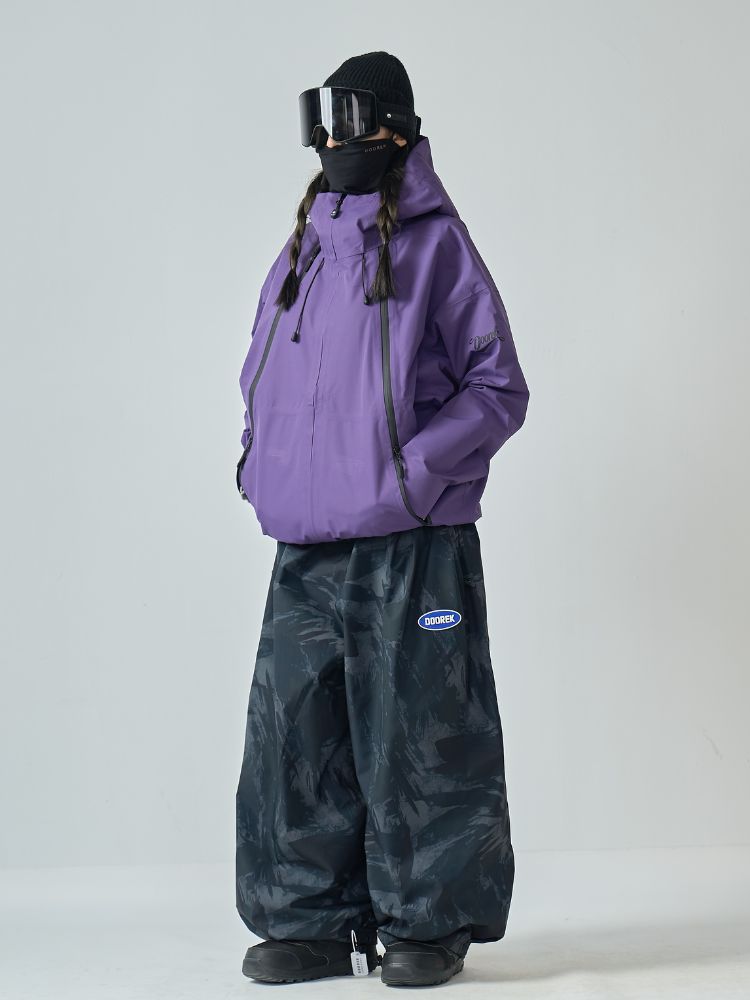 Doorek GlideFlow Shell Baggy Ski Jacket - Unisex - Snowears- Shell Jacket