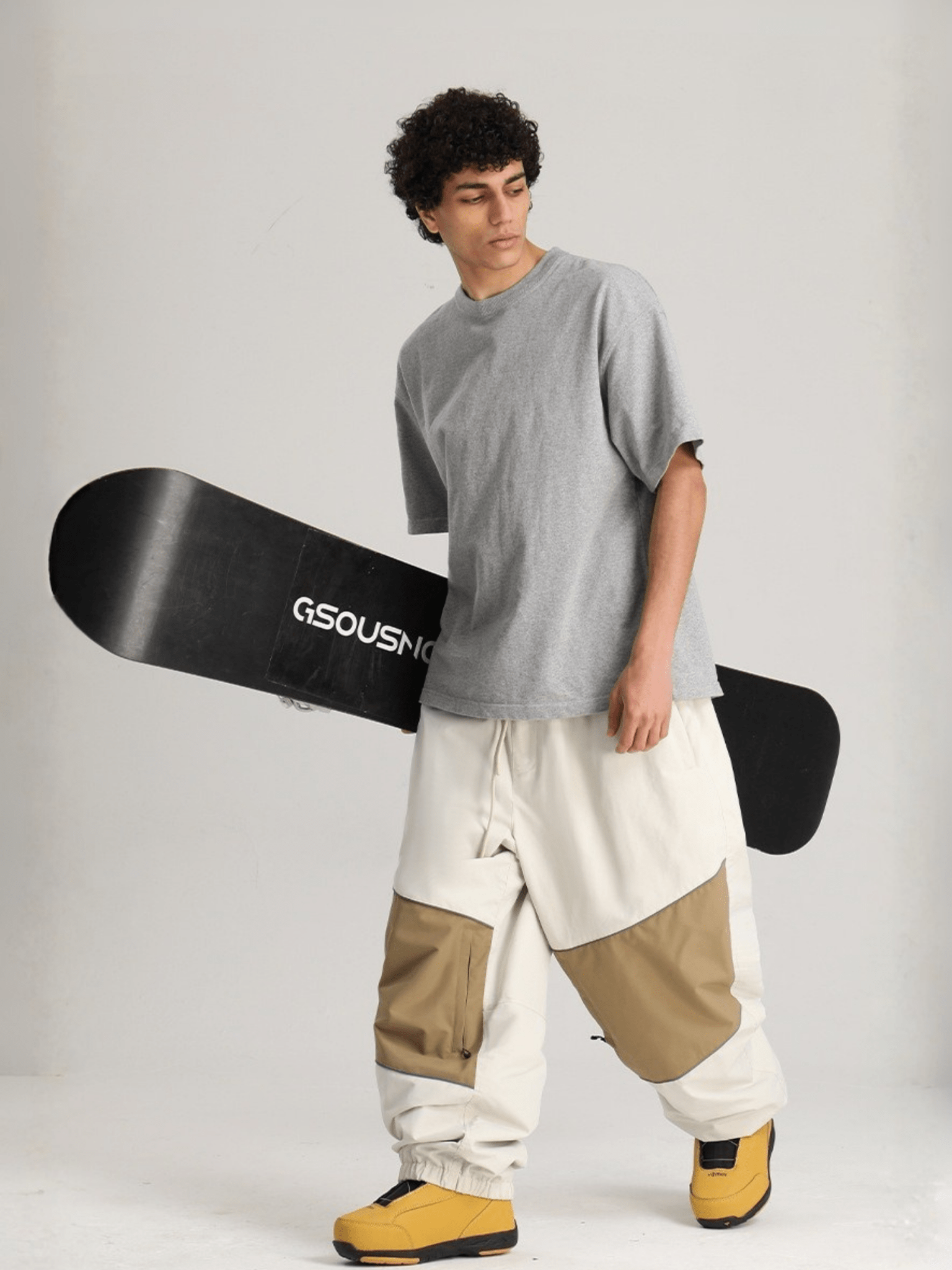 Gsou Snow Contrast Panel Baggy Snow Pants - Unisex Gsou Snow | Snowears.com