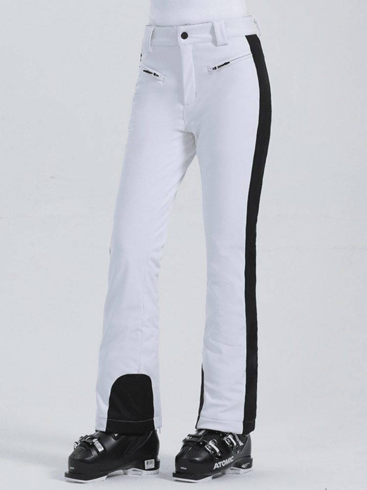 Gsou Snow Elegant High Waist Stretch Pants [Limited Region] White Gsou Snow | Snowears.com