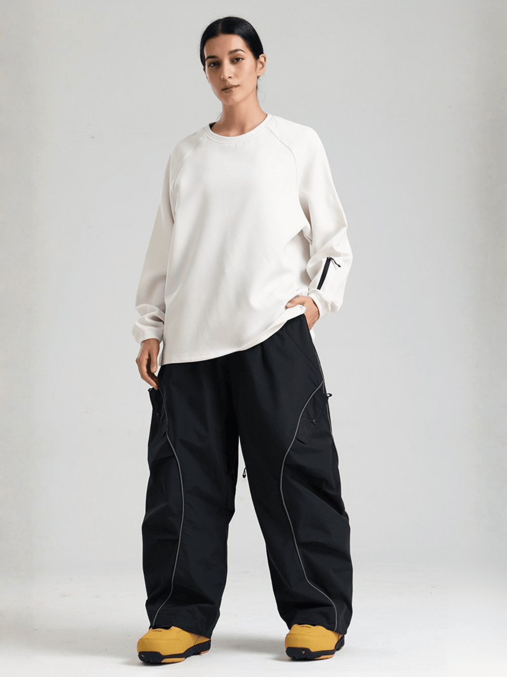 Gsou Snow Reflective Trim Baggy Cargo Snow Pants - Unisex Gsou Snow | Snowears.com