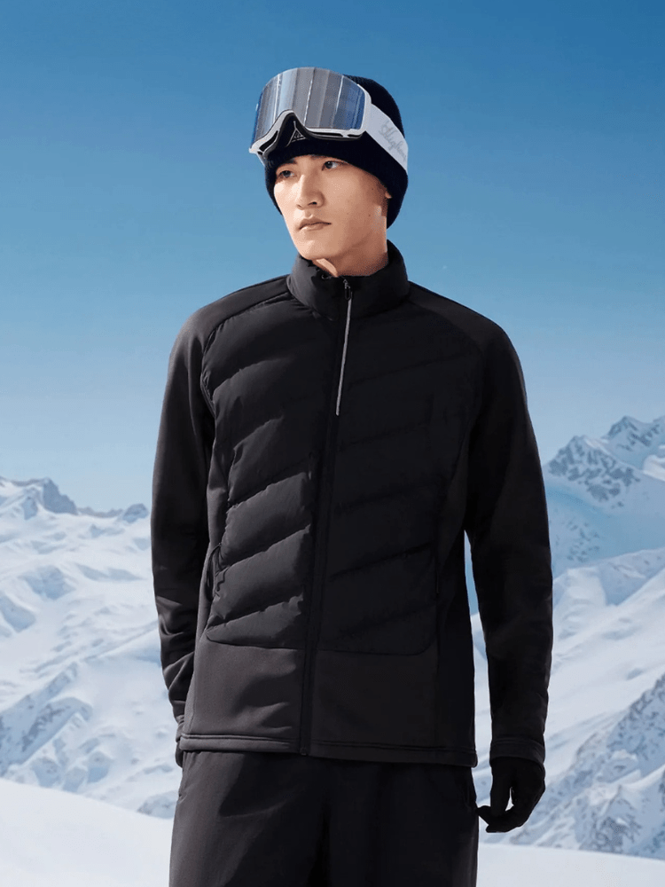 High Experience Hybrid Knit Ski Midlayer - Men's Black High Experience | Snowears.com