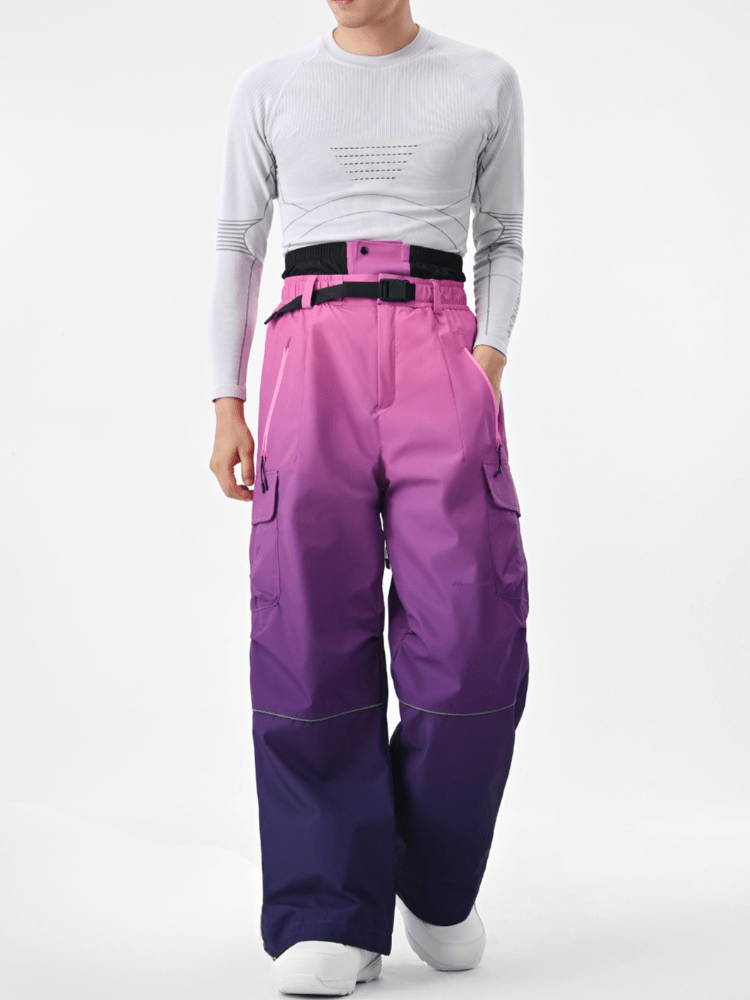 Highker 3L Fadeline Insulated Snow Pants [Limited Region] Purple High Experience | Snowears.com