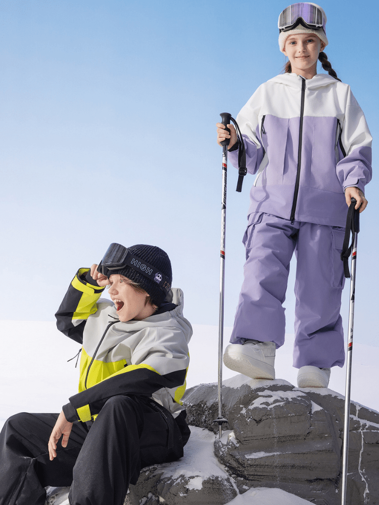 Highker Kids Colorblock 3L Insulated Ski Jacket [Limited Region] High Experience | Snowears.com