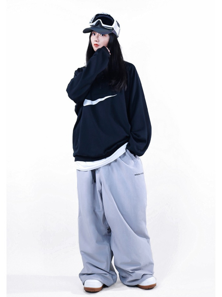 Molocoster Oversize Fleece Snow Pants - Unisex - Snowears- 