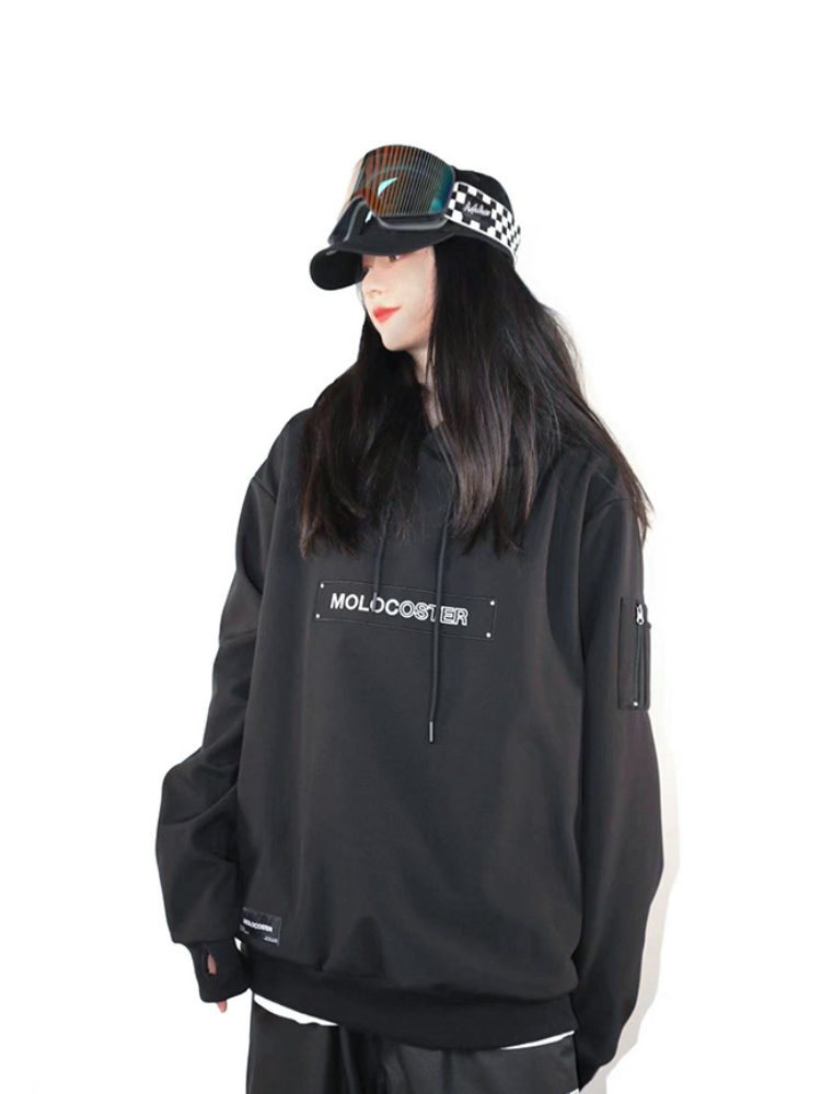 Molocoster Embroidered LOGO Hoodie - Unisex - Snowears- Hoodies & Sweaters