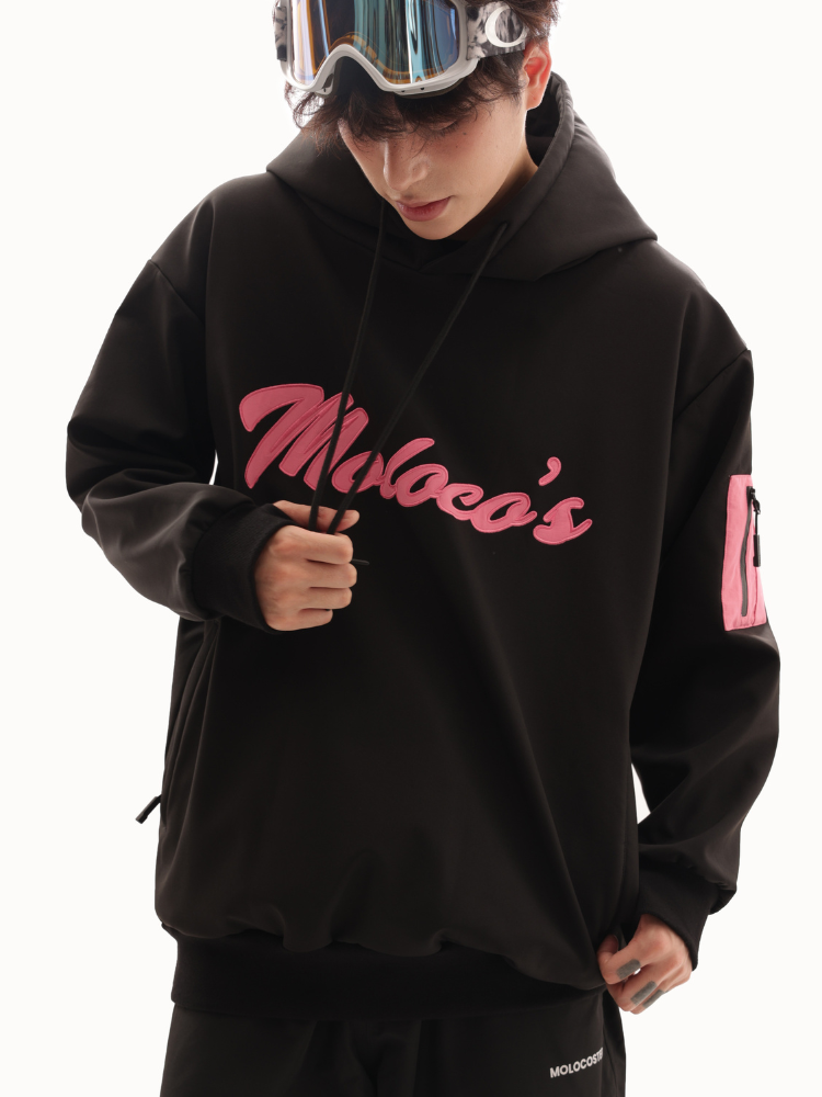 Molocoster Pink Crest Pullover Hoodie - Unisex Molocoster | Snowears.com