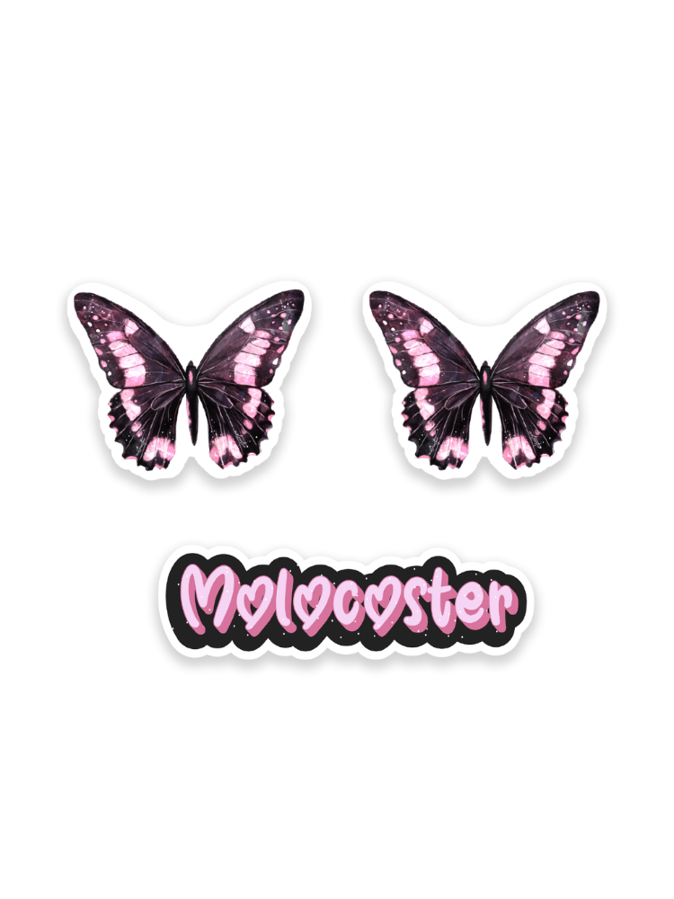 Molocoster Ski Face Stickers Black Molocoster | Snowears.com