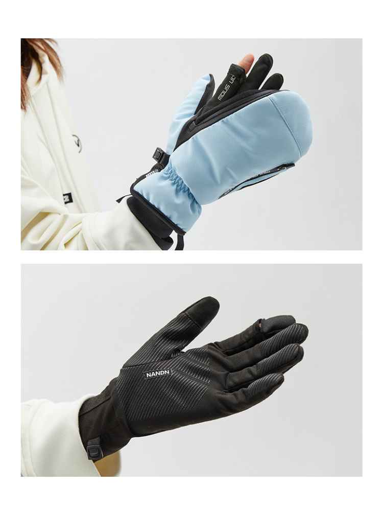 NANDN Touchscreen Winter Snow Mittens - Snowears- Gloves & Mittens