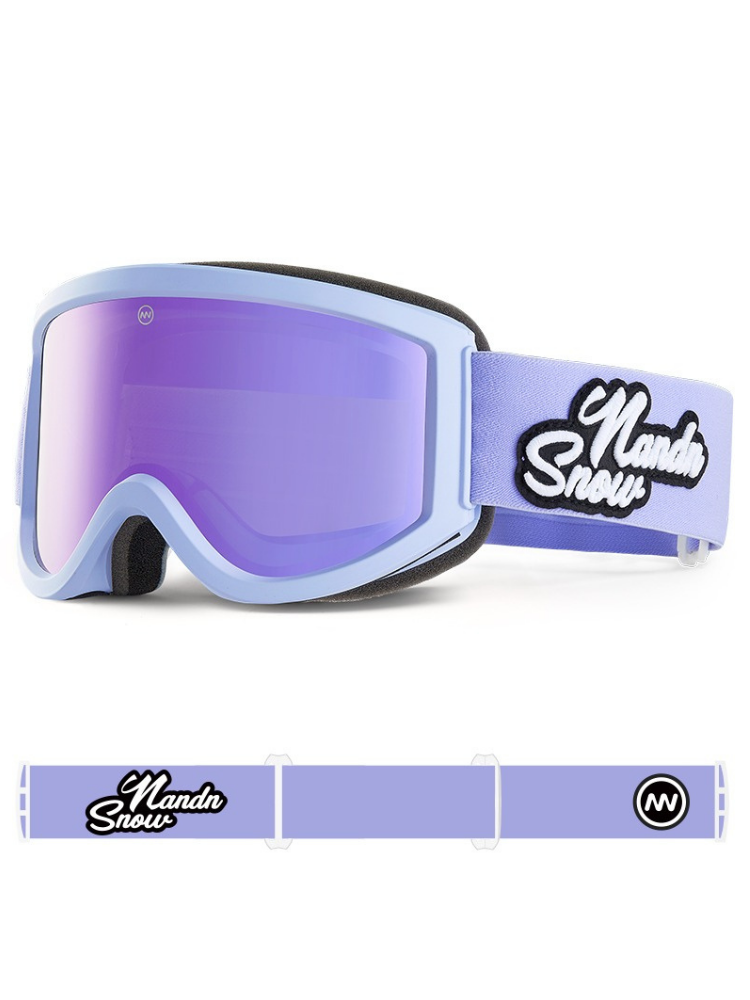 NANDN Dual Protection Ski Goggles Purple One Size NANDN | Snowears.com