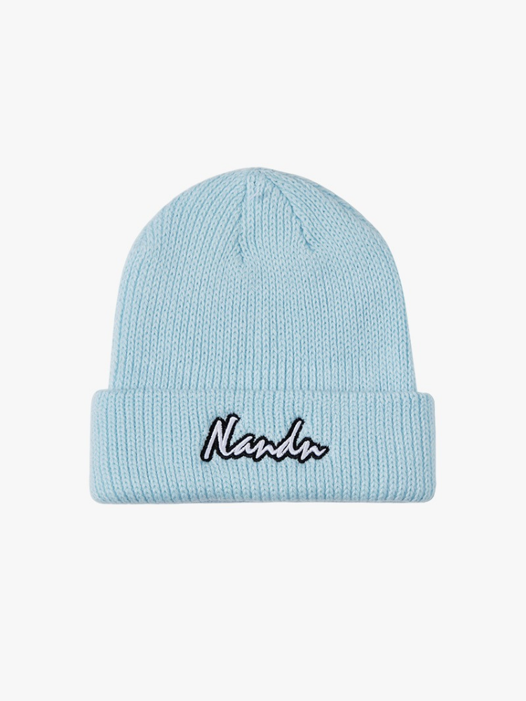 NANDN Cozy Curve Knit Beanie Blue NANDN | Snowears.com