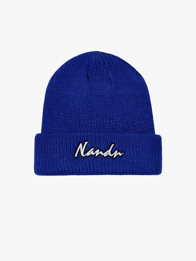 NANDN Cozy Curve Knit Beanie Navy NANDN | Snowears.com
