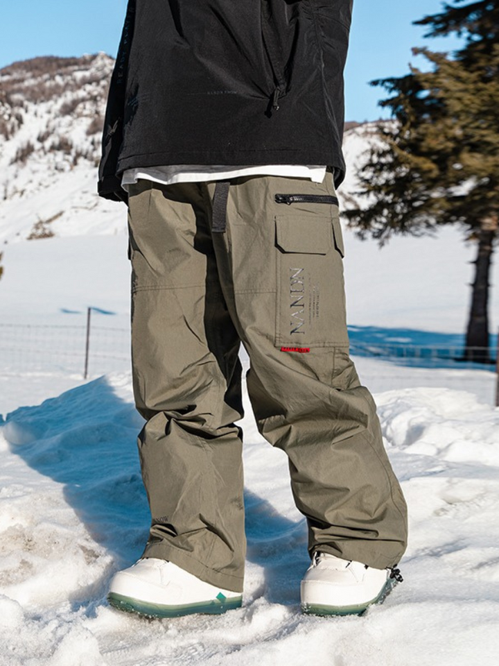 スノーボード DSXBR WSS SUPER WIDE PANTS MARBLE GRAY nandn-snow-pants-brown-s-nandn