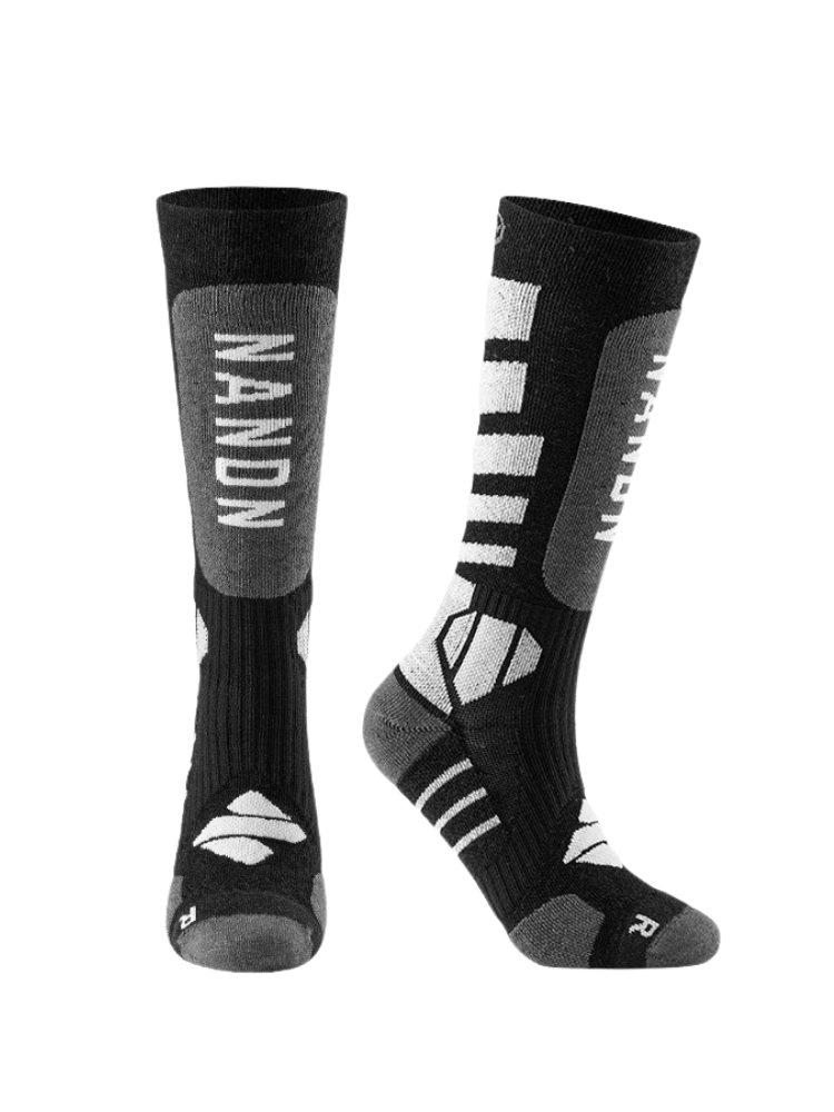 NANDN Woolen Knee-High Ski Socks - Snowears- 