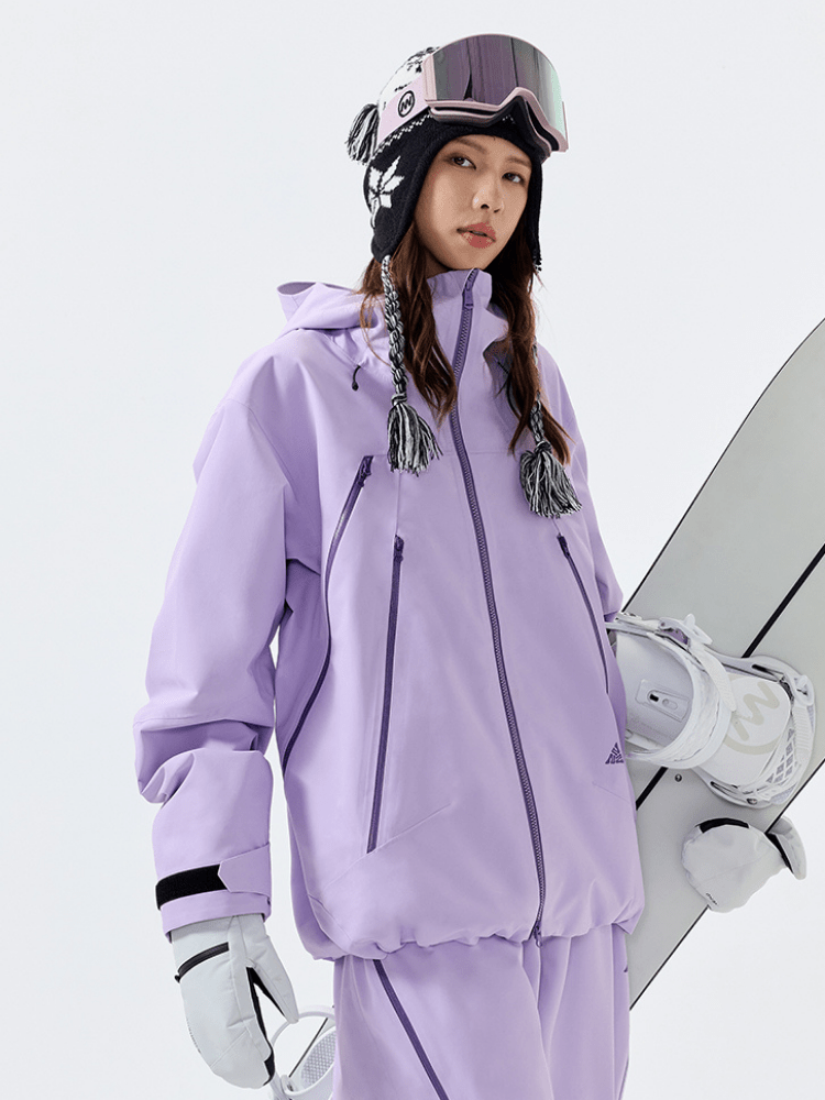 NANEND 3L Lightweight RECCO® Shell Ski Jacket - Unisex Purple NANDN | Snowears.com