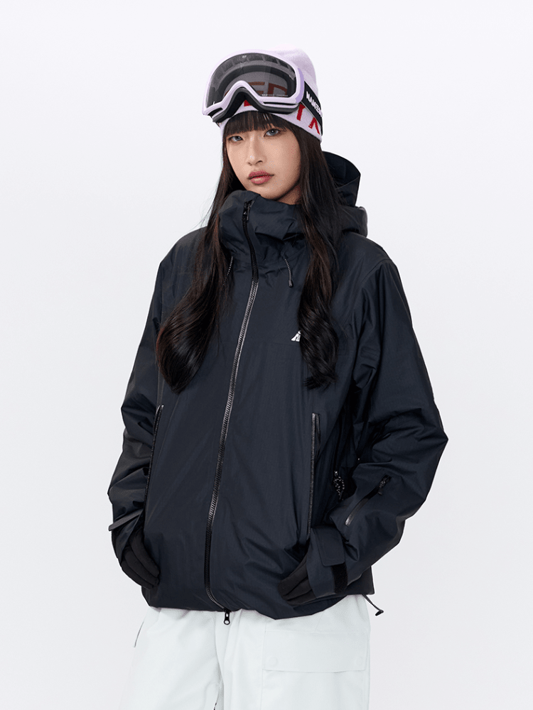 NANEND 3L RECCO® Insulated Snow Jacket - Unisex Black NANDN | Snowears.com