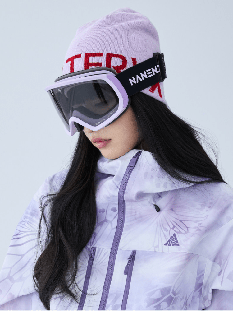 NANEND Adaptive Photochromic Ski Goggles Purple NANDN | Snowears.com