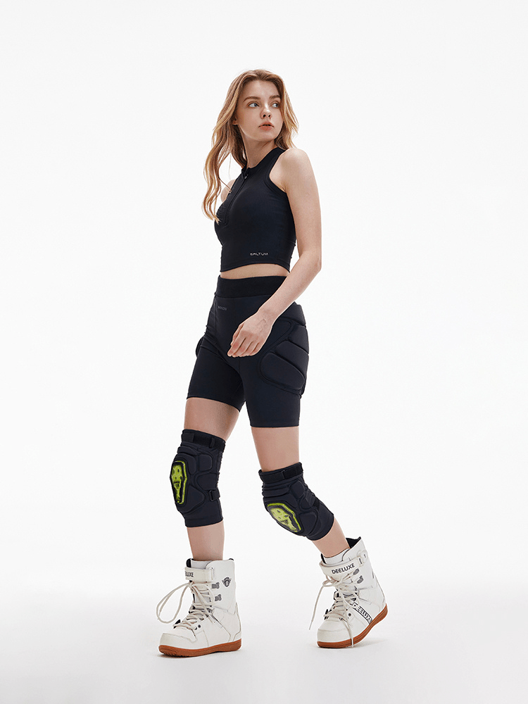 NANEND Pro Protective Shorts & Knee Pads Set - Unisex Black NANDN | Snowears.com