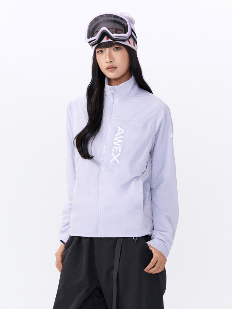 Nanend x AWEX Primaloft Thermal Mid-layer Jacket- Unisex Female Purple NANDN | Snowears.com