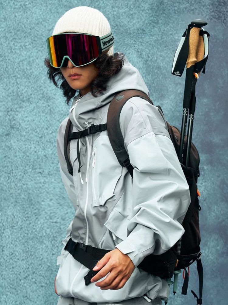 Nowinsnow Black Ski Jacket - Unisex | Steezy Winter Look