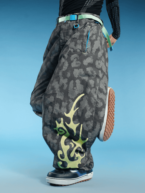 OddyEddy Ash Flame Baggy Snow Pants - Unisex