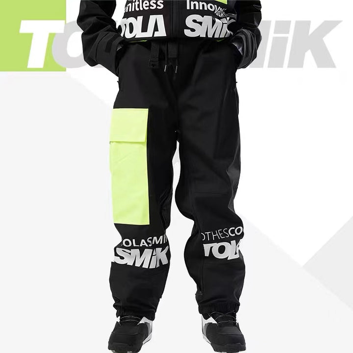 Tolasmik Snowboarding Baggy Style Cargo Snow Pants - Snowears-snowboarding skiing jacket pants accessories
