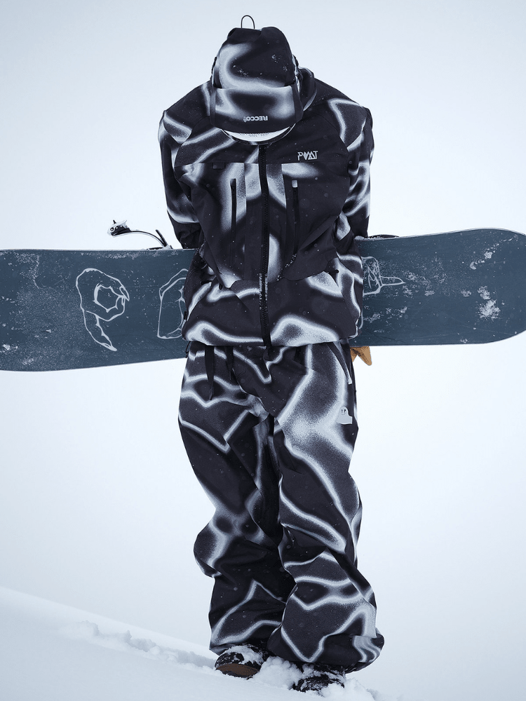 POMT 3L Poison-AF Snow Suit - Unisex Black POMT | Snowears.com