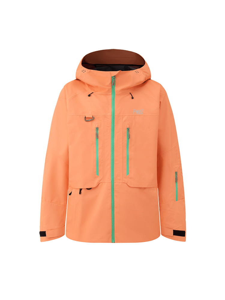 POMT 3L Shell Jacket - Unisex Orange POMT | Snowears.com