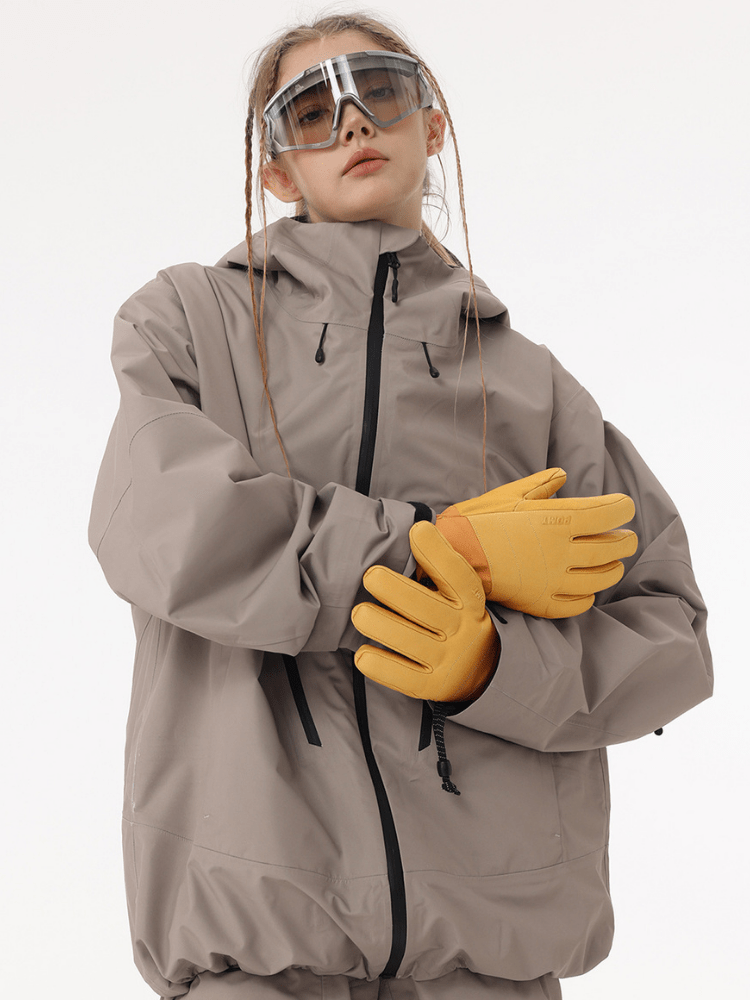 POMT P-Insulate Leather Ski Gloves POMT | Snowears.com