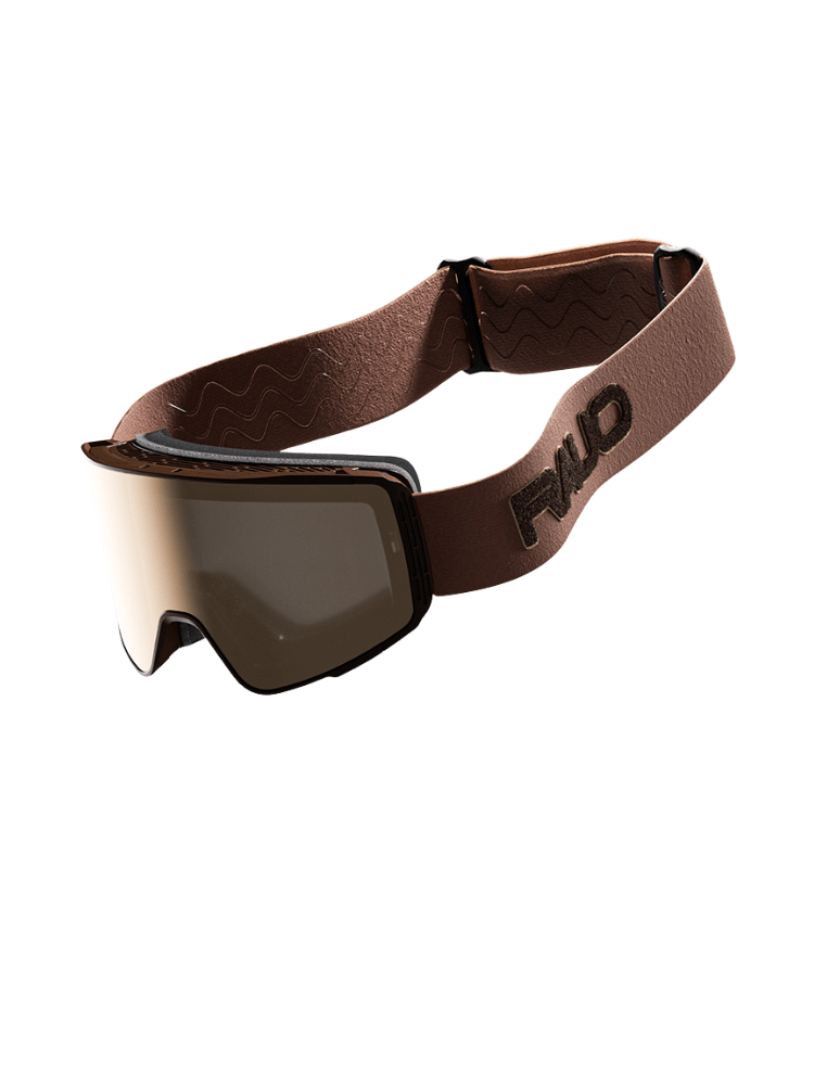RAUO Adventurer Magnetic Flip-Up Ski Goggles Gold RAUO | Snowears.com