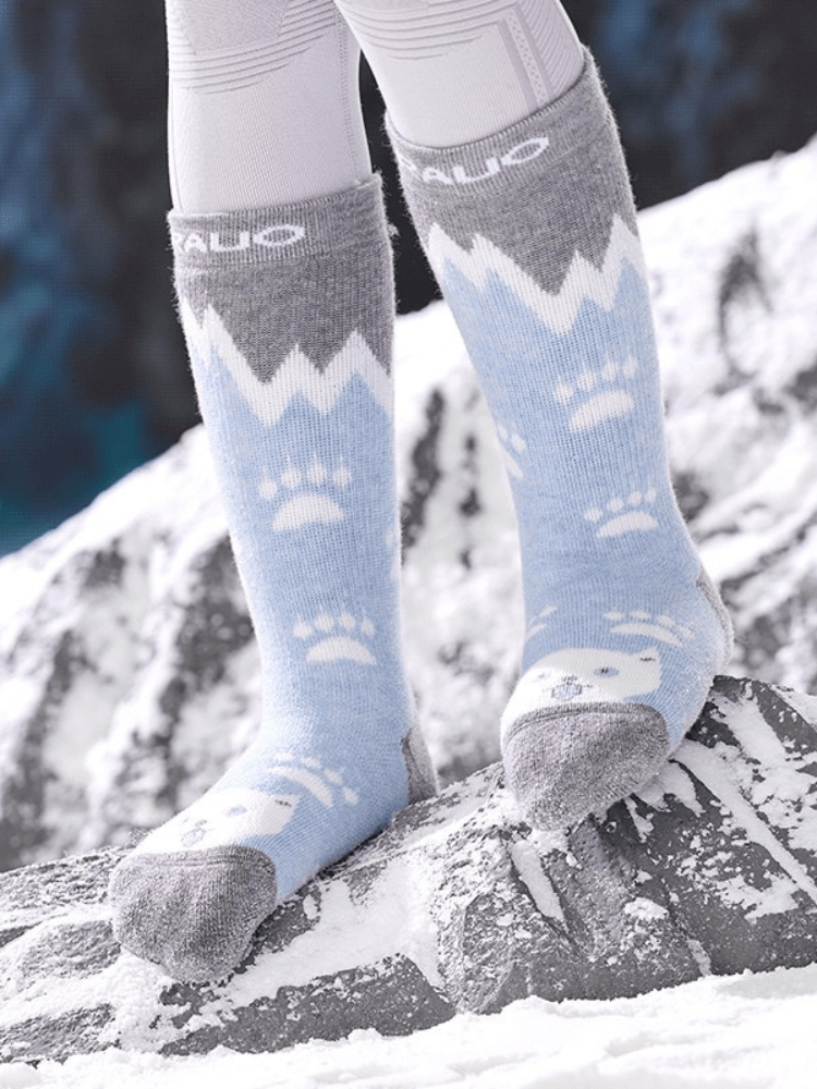 RAUO Kids Little Paws Merino Wool Ski Socks RAUO | Snowears.com