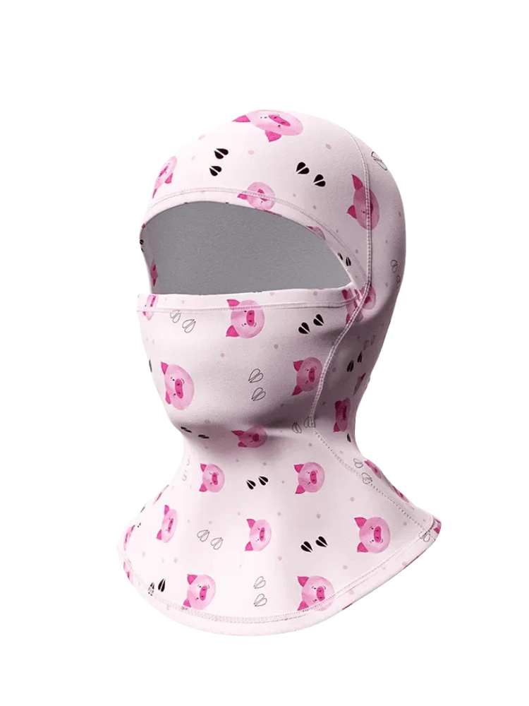 RAUO Kids Playful Print Fleece Balaclava Light Pink RAUO | Snowears.com
