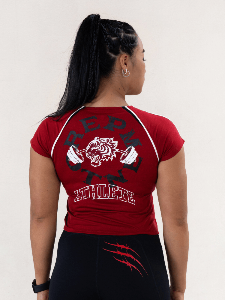 Repmento Roaring CrossFit Tee - Women's Wine Repmento | Snowears.com