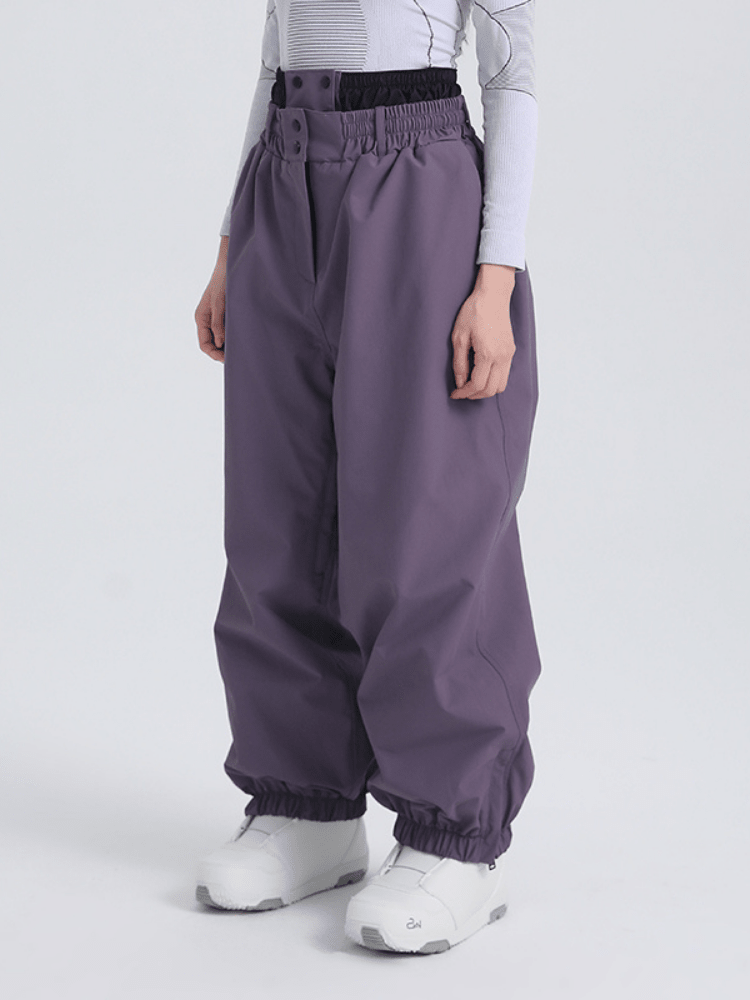 Searipe 3L Polar Drift Baggy Snow Pants – Unisex Purple Searipe | Snowears.com