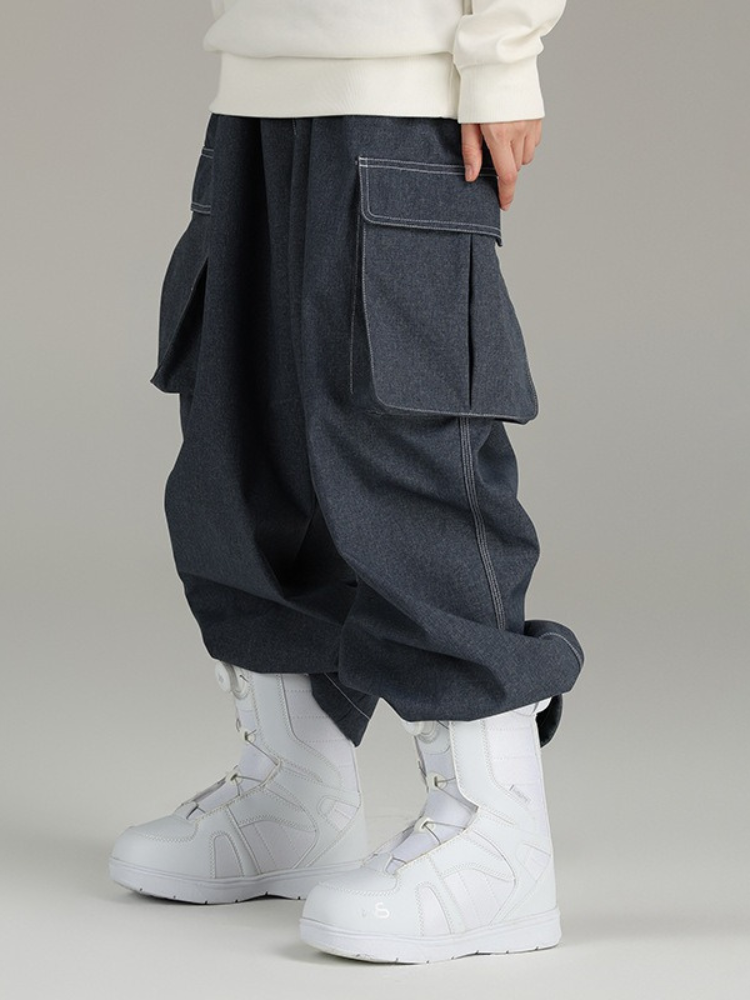 Buy Searipe Demin Baggy Cargo Snow Pants Online | Snowears