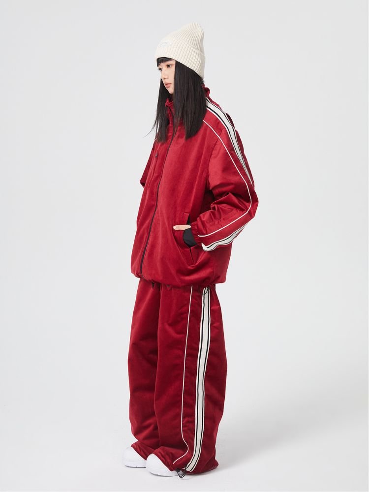 Searipe Side Stripe Velvet Baggy Shell Snow Suit [Limited Region] Searipe | Snowears.com