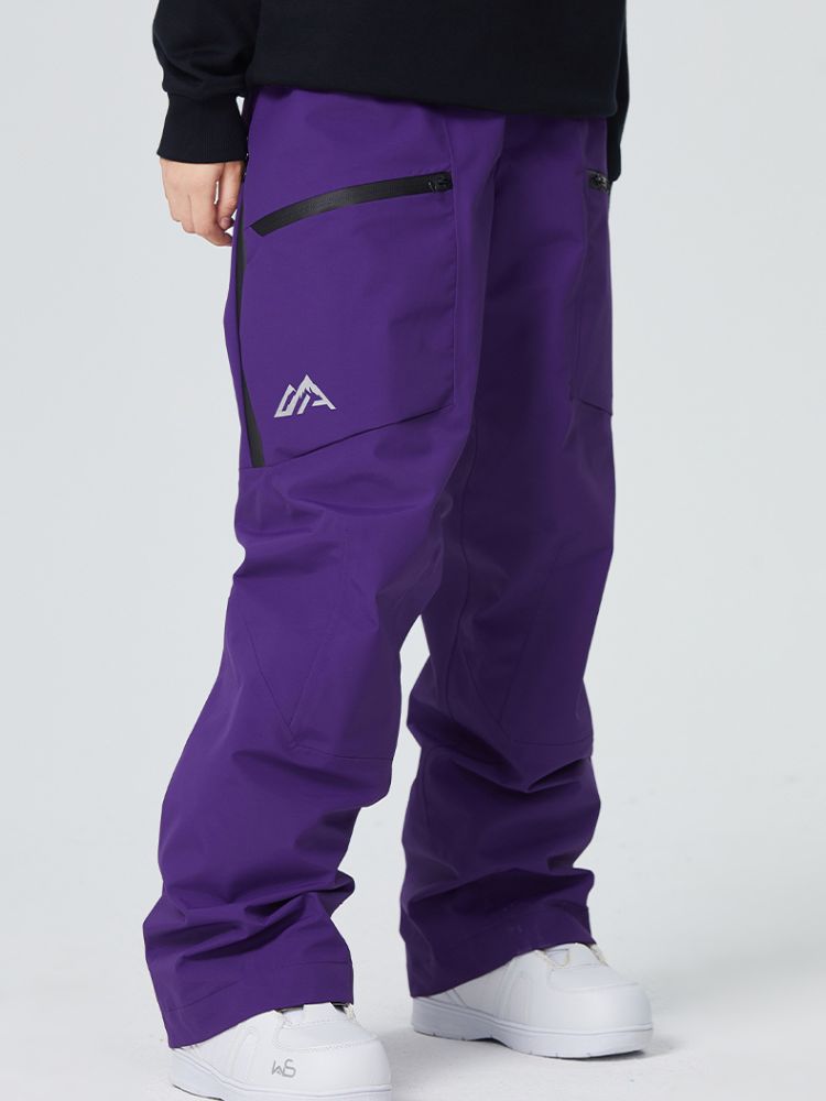 Searipe Side Zipper Snow Pants - Women's Dark Purple Searipe | Snowears.com