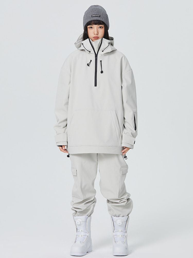 Searipe Stand-up Collar Snow Suit - Women's White Searipe | Snowears.com