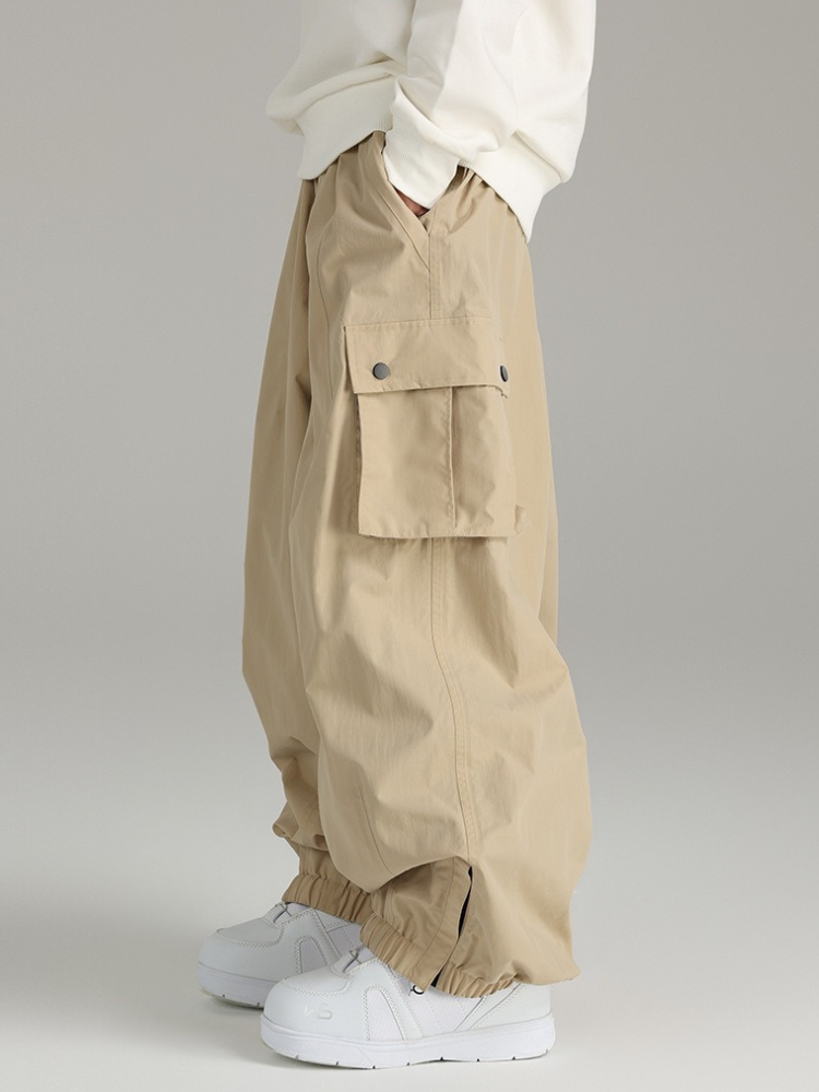 Searipe Prime Baggy Cargo Snowboard Ski Pants - Women's Tan Searipe | Snowears.com