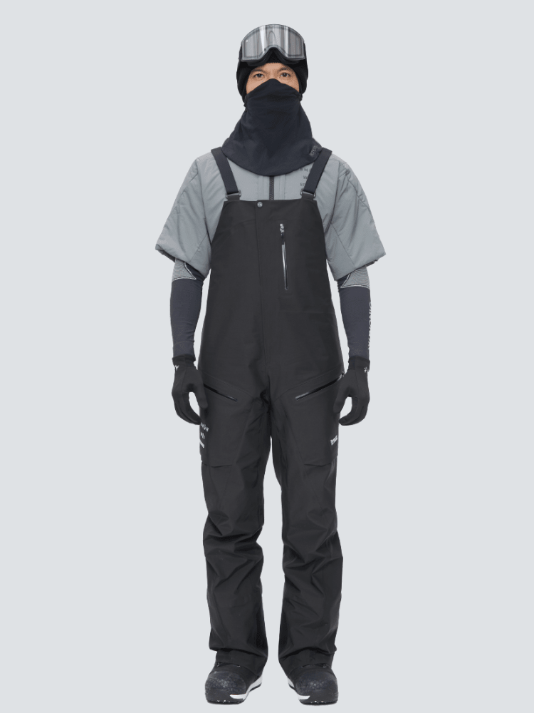 SHUNWEI No.7 Backcountry Dermizax™ Bib Pants – Unisex Black SHUNWEI | Snowears.com