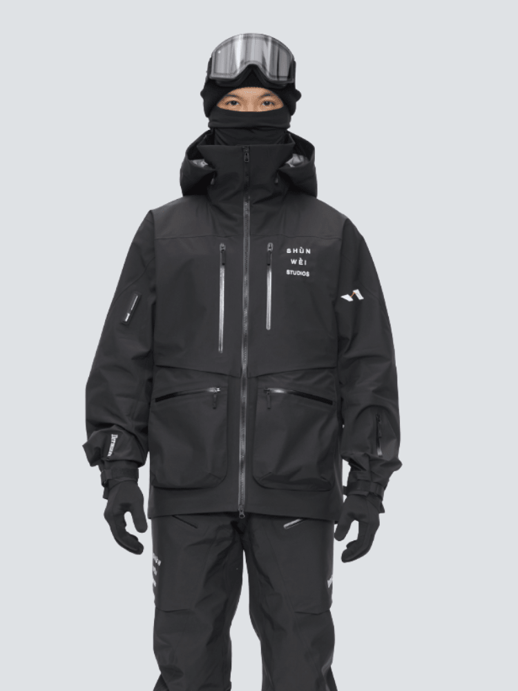 SHUNWEI No.7 Backcountry Dermizax™ Ski Jacket – Unisex Black SHUNWEI | Snowears.com