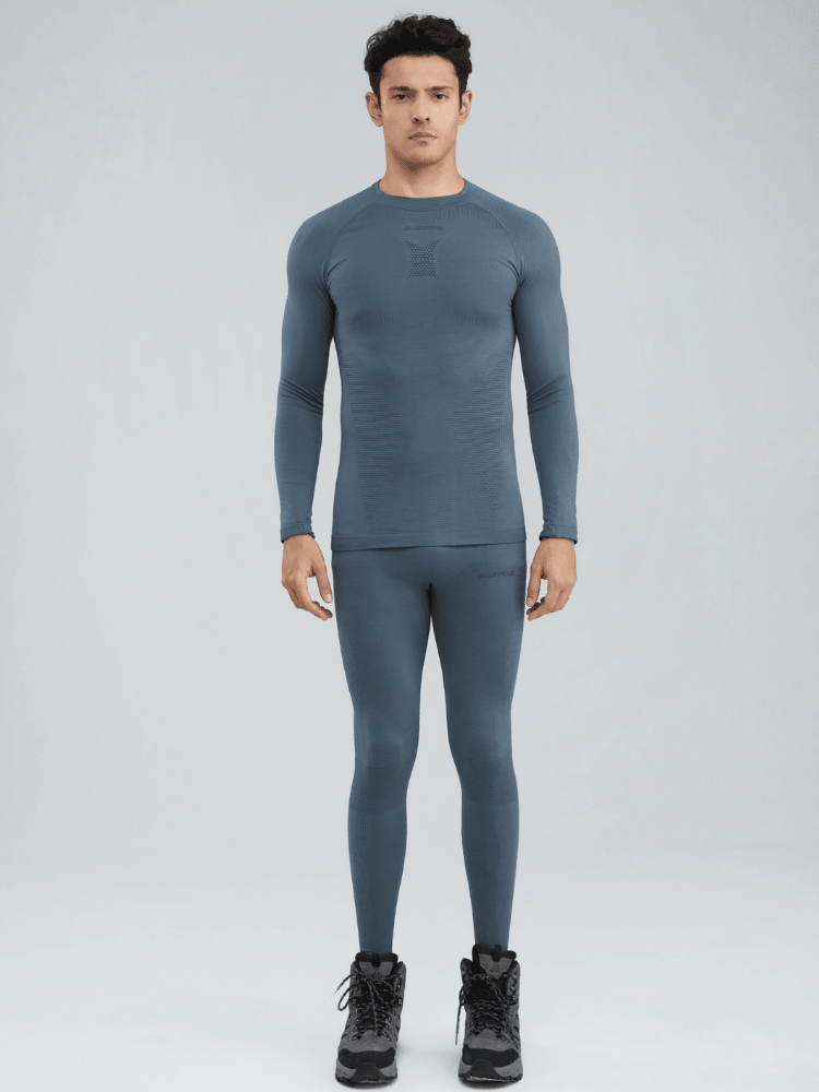Surpine Wickwool ALP Functional Base Layer - Men's Blue Surpine | Snowears.com