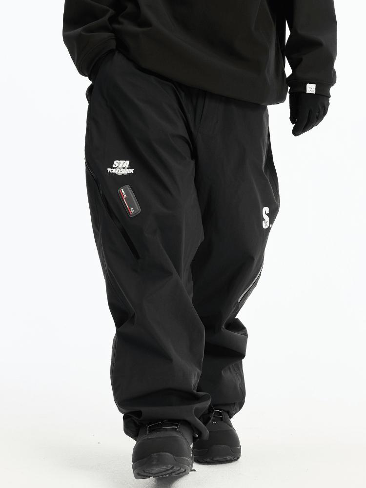 Tolasmik X STA Ultra Shield Snow Pants - Unisex Black Tolasmik | Snowears.com